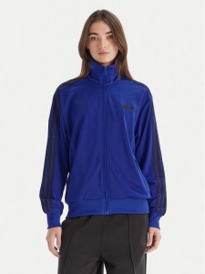 adidas Bluza adicolor Classic Firebird JX6462 Niebieski Loose Fit