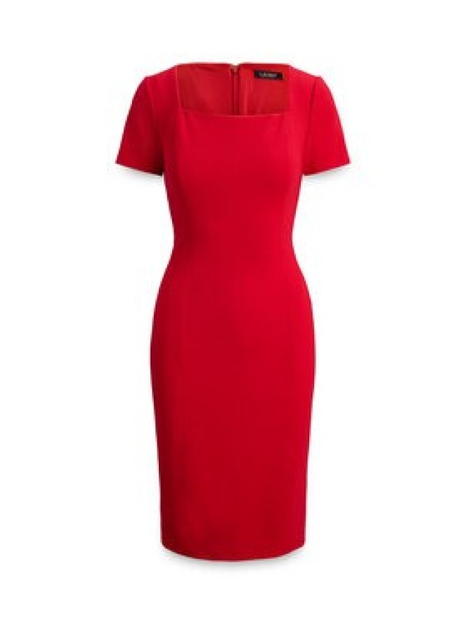 LAUREN RALPH LAUREN Sukienka koktajlowa 253P08759002 Czerwony Slim Fit