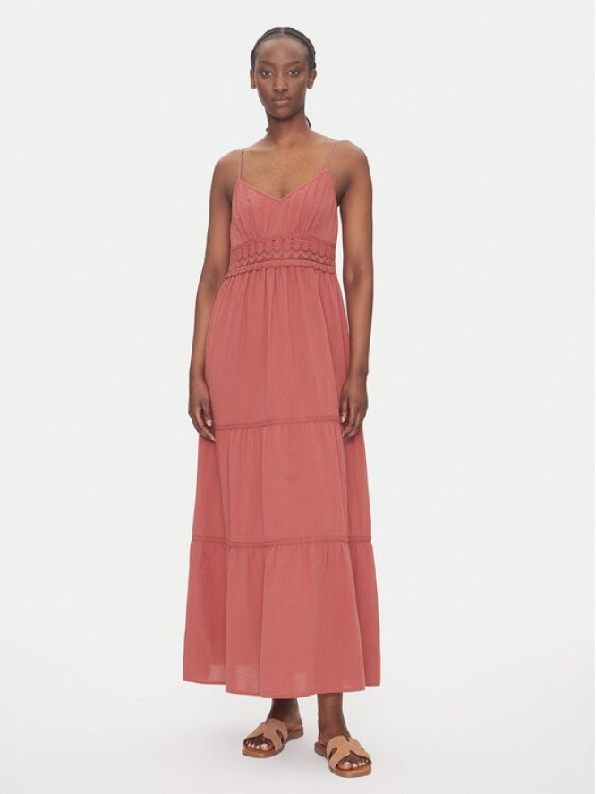 Vero Moda Sukienka letnia Quincy 10324588 Czerwony Regular Fit