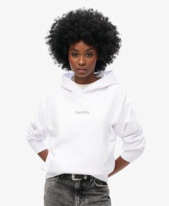 superdry Core Logo City Loose Hood damska bluza z bawełny organicznej –
