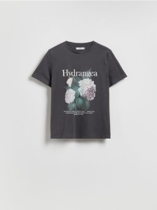 T-shirt z nadrukiem - ciemnoszary