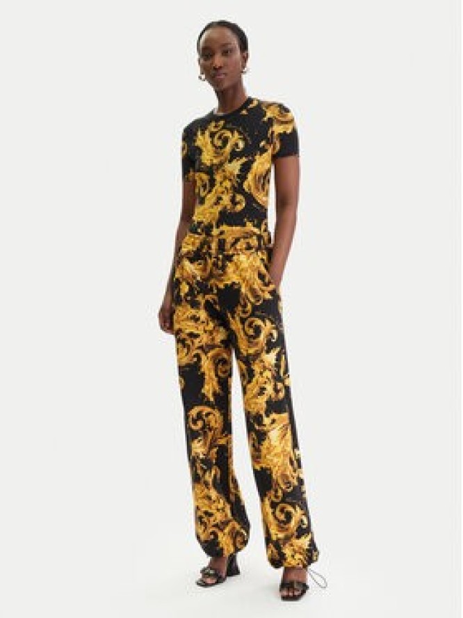 Versace Jeans Couture T-Shirt 80HAH608 JS553 Czarny Regular Fit