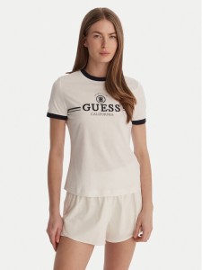 Guess T-Shirt V6GI08 K2975 Biały Regular Fit