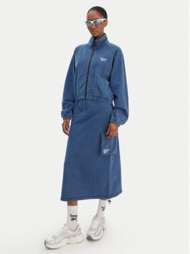 Reebok Spódnica midi Naida RK25487CCW Niebieski Regular Fit