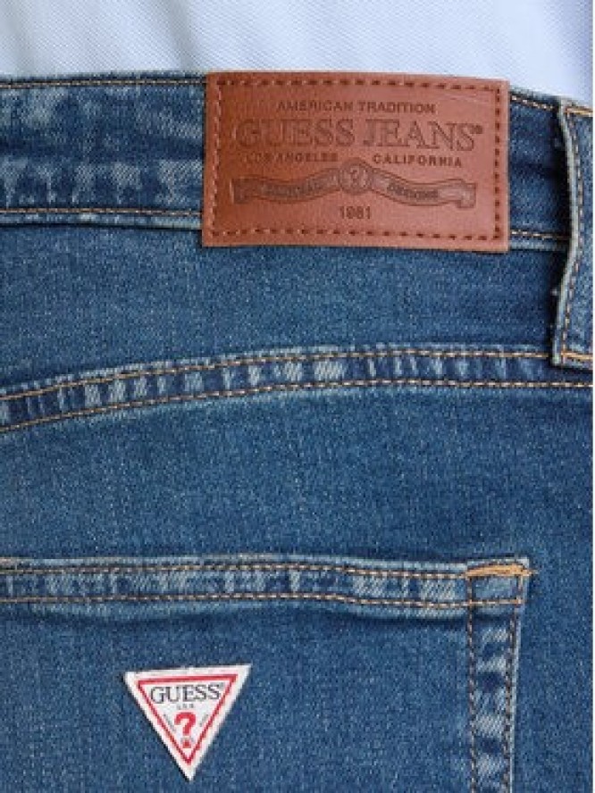 Guess Jeans Jeansy W5BA98 D5RA3 Granatowy Regular Fit