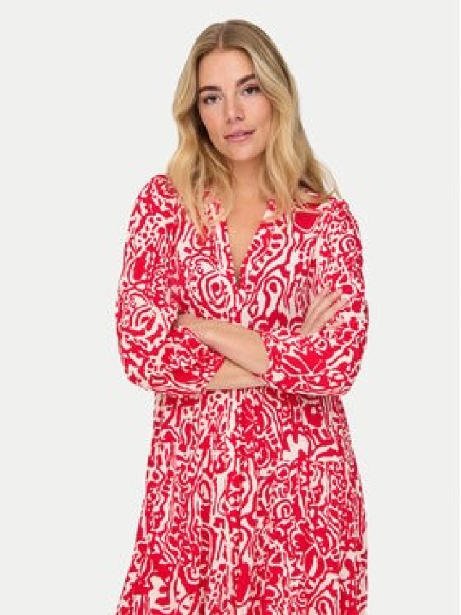 ONLY Sukienka koszulowa Milana 15308233 Czerwony Loose Fit