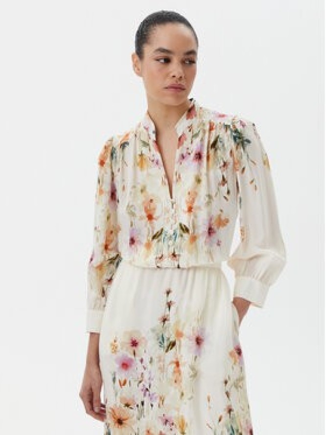 Luisa Spagnoli Sukienka koszulowa Pasticcino 541822 Beżowy Regular Fit