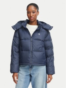 Calvin Klein Jeans Kurtka puchowa Essential LV047H500G Granatowy Relaxed Fit