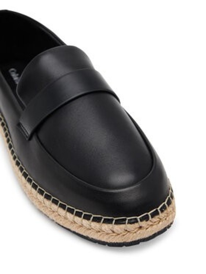 Calvin Klein Espadryle Espadrille W/Ck Hw - Lth HW0HW02390 Czarny
