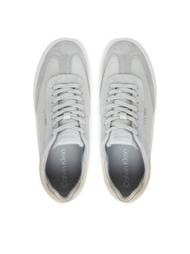 Calvin Klein Sneakersy Cupsole Lace Up - Lth Sue Mix HW0HW02435 Szary