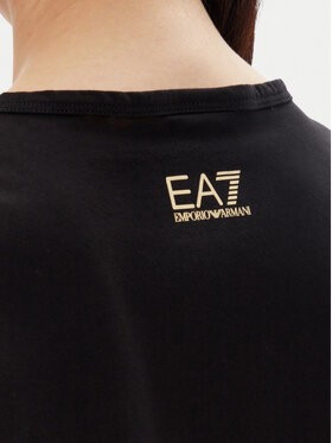 EA7 Emporio Armani T-Shirt 7W000098 AF12503 MC004 Czarny Loose Fit