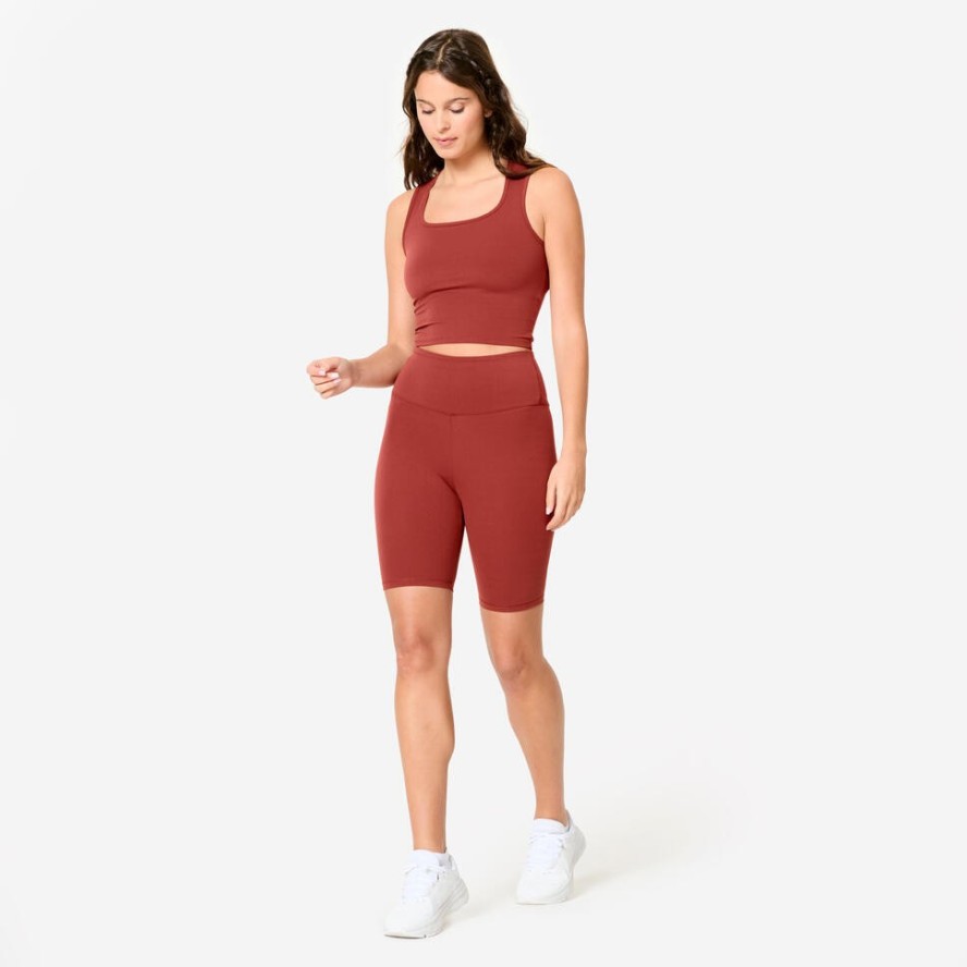 Koszulka fitness damska Domyos bez rękawów