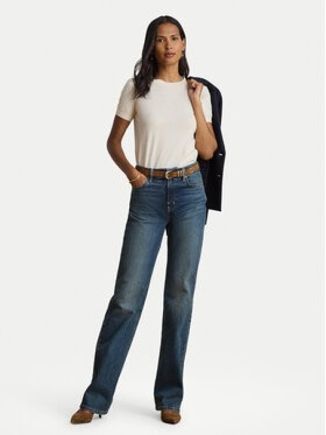 LAUREN RALPH LAUREN T-Shirt 200P14055500 Kremowy Regular Fit