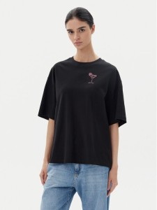 BOSS T-Shirt C_Eboyfriend_4 50540441 Czarny Oversize