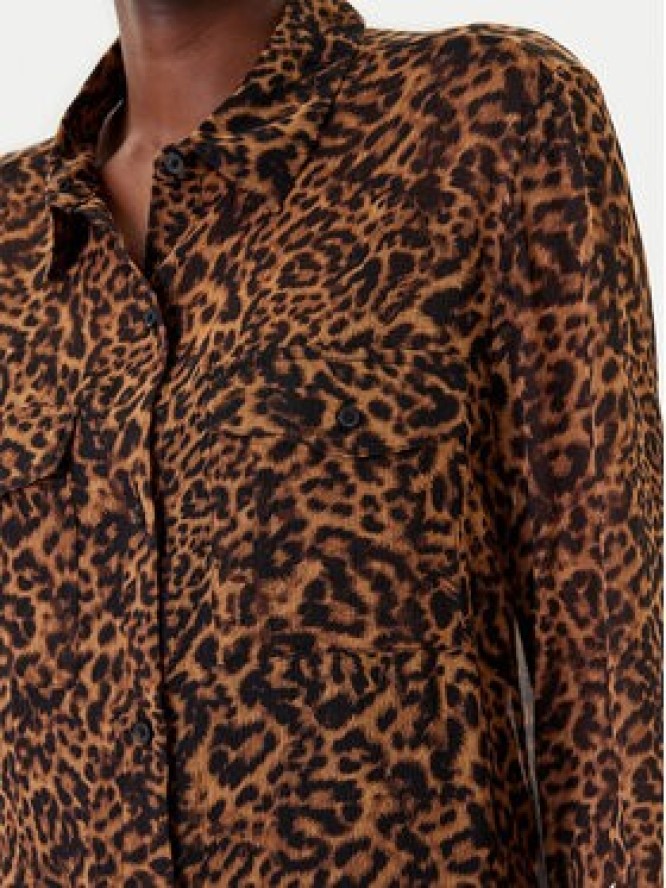 DKNY Koszula P43A8FXZ Brązowy Regular Fit