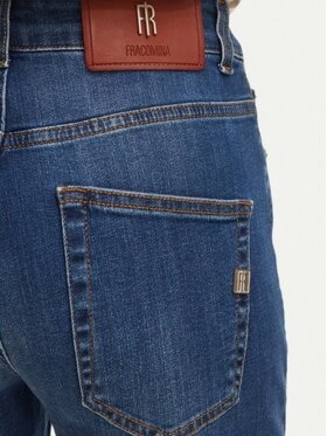 Fracomina Jeansy FP26WVD005D46002 Granatowy Mom Fit