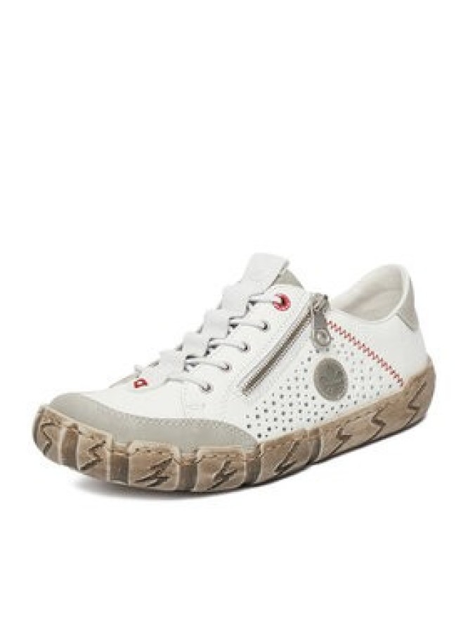 Rieker Półbuty L0355-80 Biały