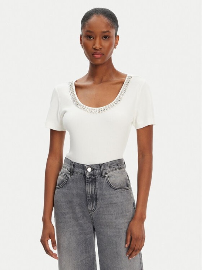 Marciano Guess T-Shirt 5RGP18 6299A Beżowy Regular Fit