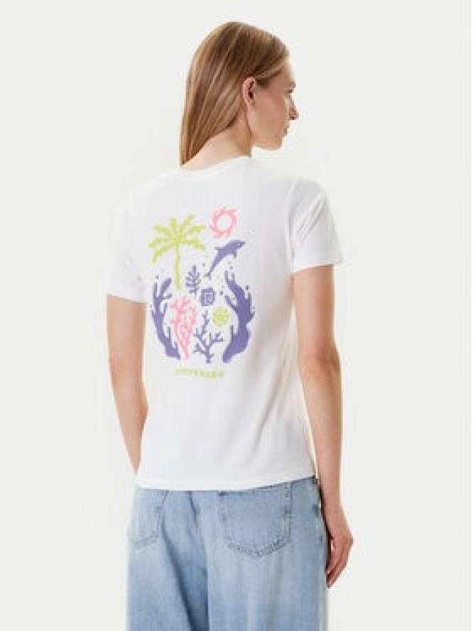 Converse T-Shirt Sea 10027759-A01 Biały Regular Fit