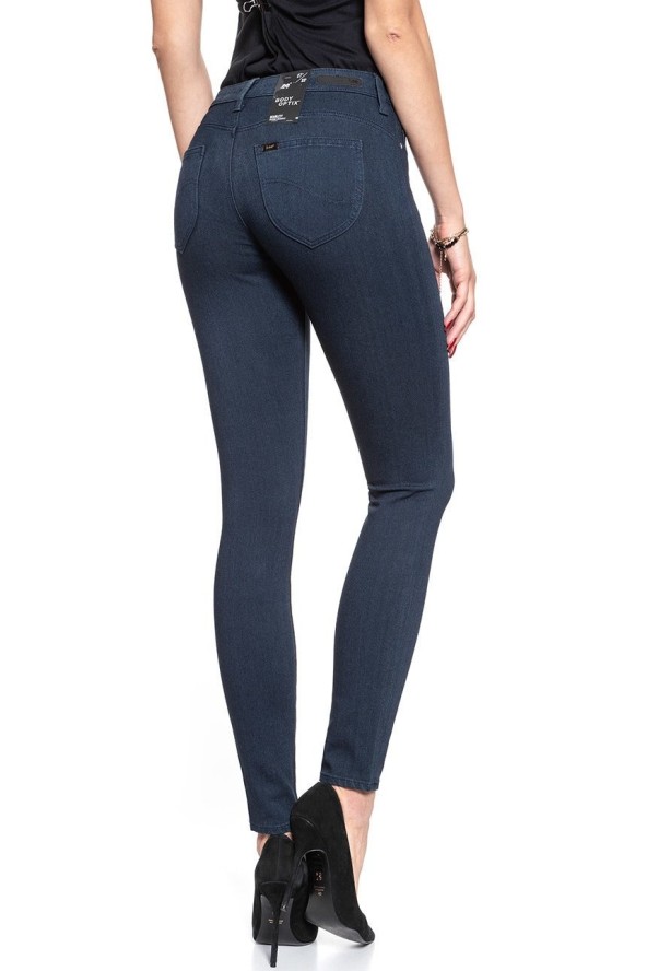 SPODNIE DAMSKIE LEE SCARLETT BLUE BLACK WAVE L506ELKZ 112111176