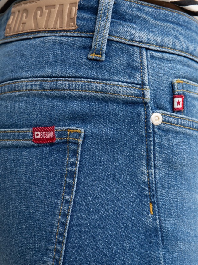 Jeansy damskie z wysokim stanem niebieskie Adela High Waist 137