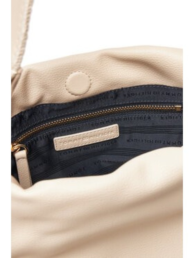 Tommy Hilfiger Torebka Th Soft Summer Bucket AW0AW17540 Beżowy