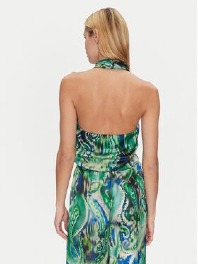 Simona Corsellini Bluzka P25CPTO01401 Zielony Slim Fit