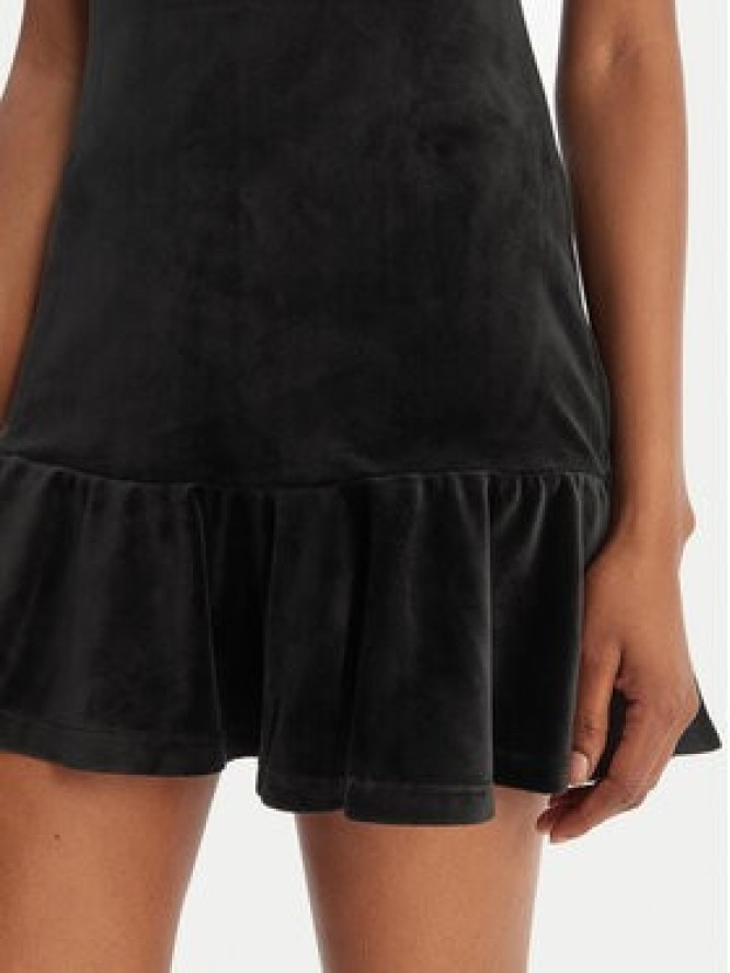 Juicy Couture Sukienka codzienna Ruffle JCWED126311 Czarny Slim Fit