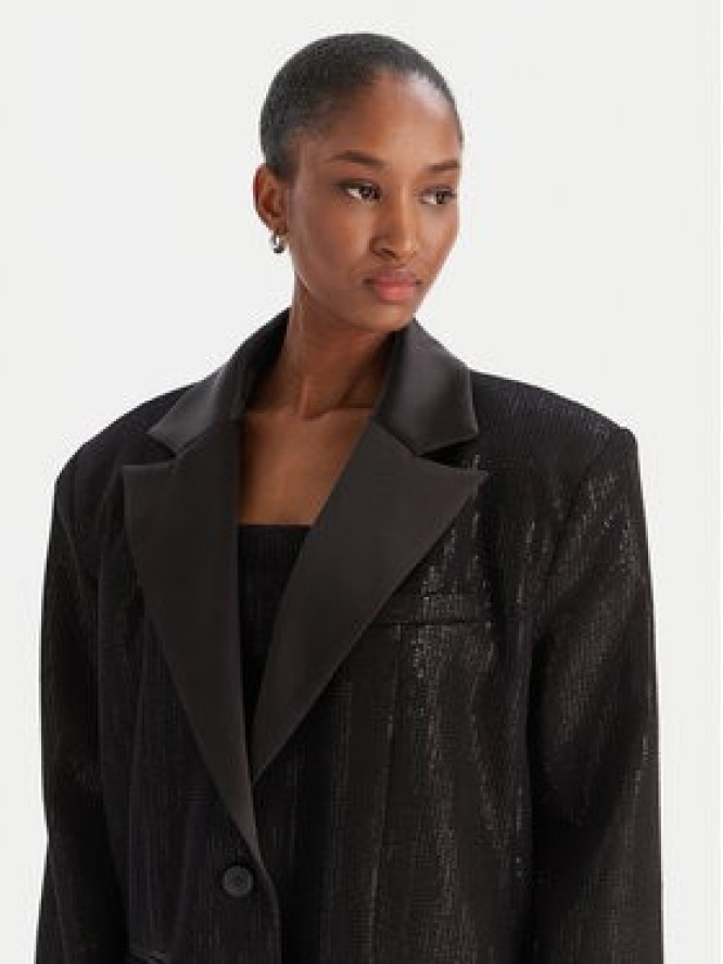 Eleh Marynarka EFW250252 Czarny Regular Fit