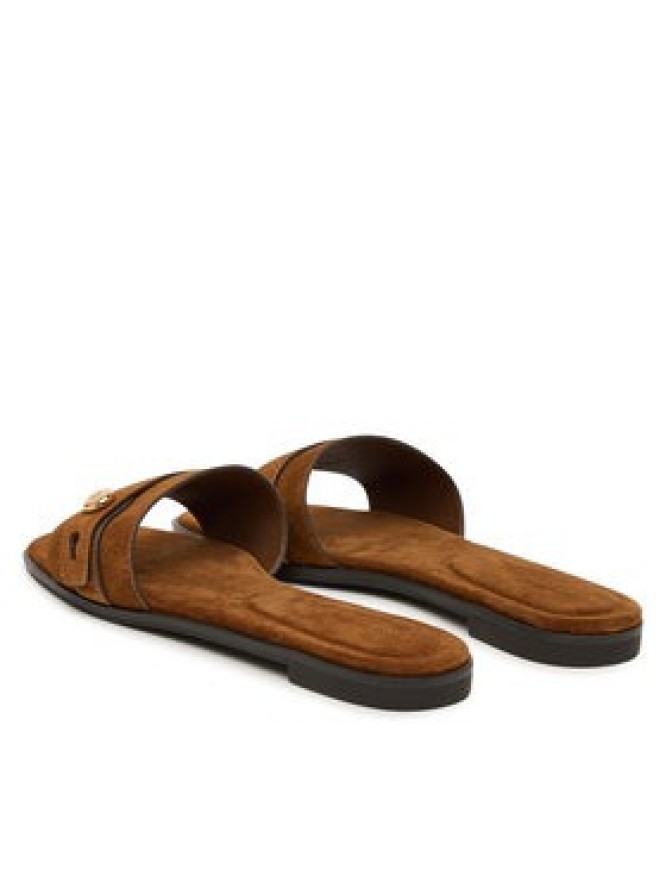 Tory Burch Klapki Romy 183306 Brązowy