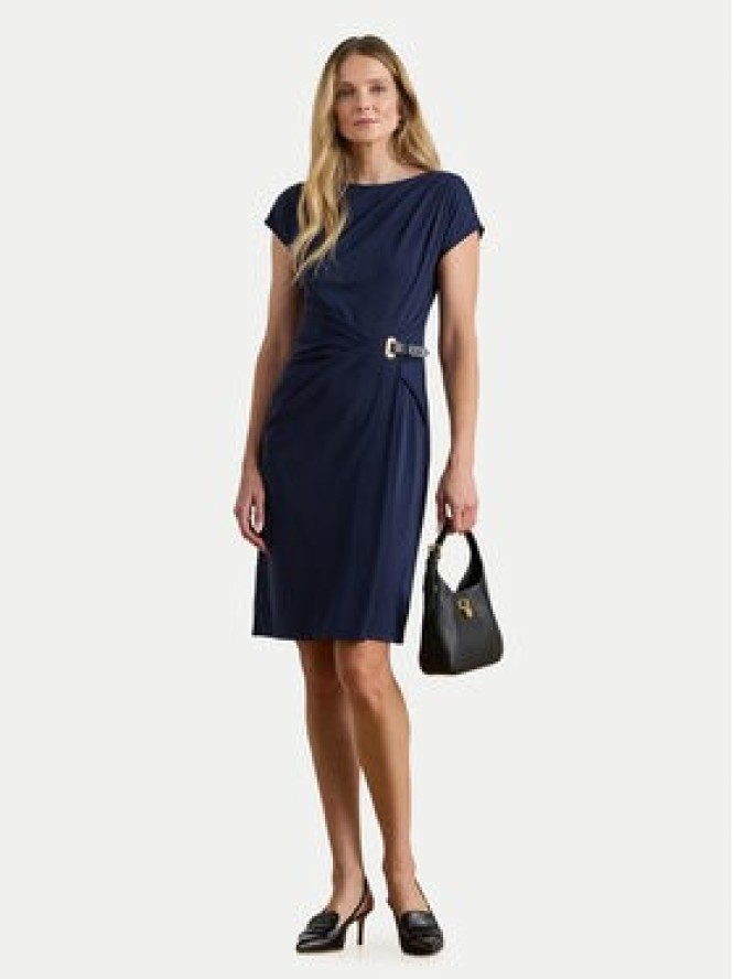 LAUREN RALPH LAUREN Sukienka koktajlowa 200P03763001 Granatowy Slim Fit