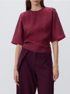 Bluzka z lyocellem - różowy