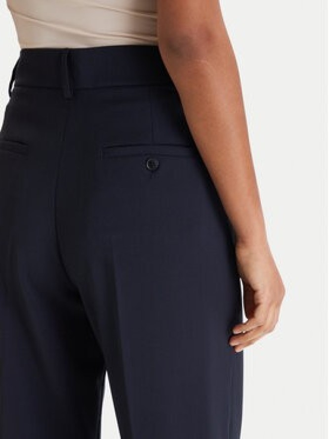 Weekend Max Mara Spodnie palazzo Visivo 2615131041 Granatowy Relaxed Fit