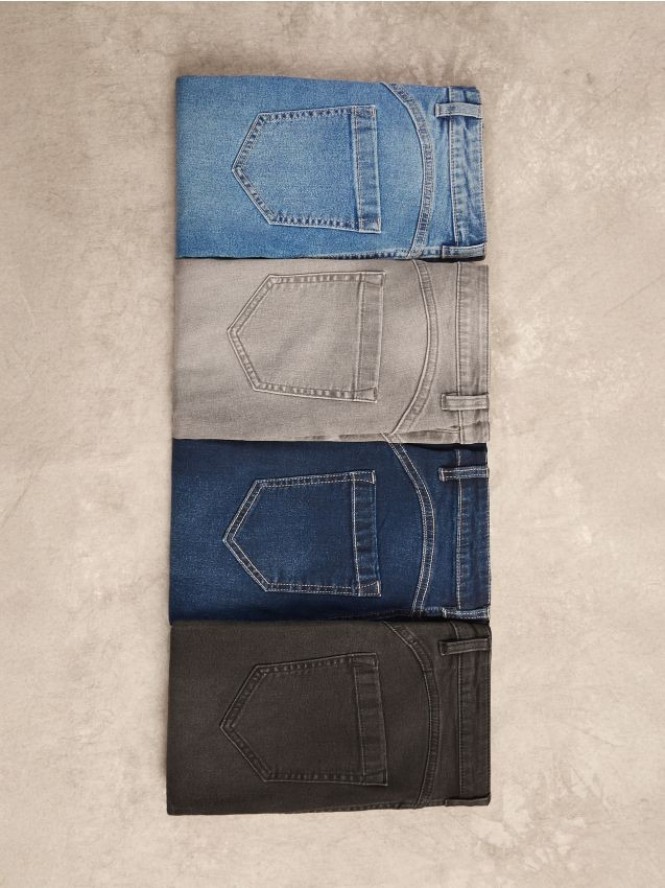 Jeansy slim fit push up - czarny