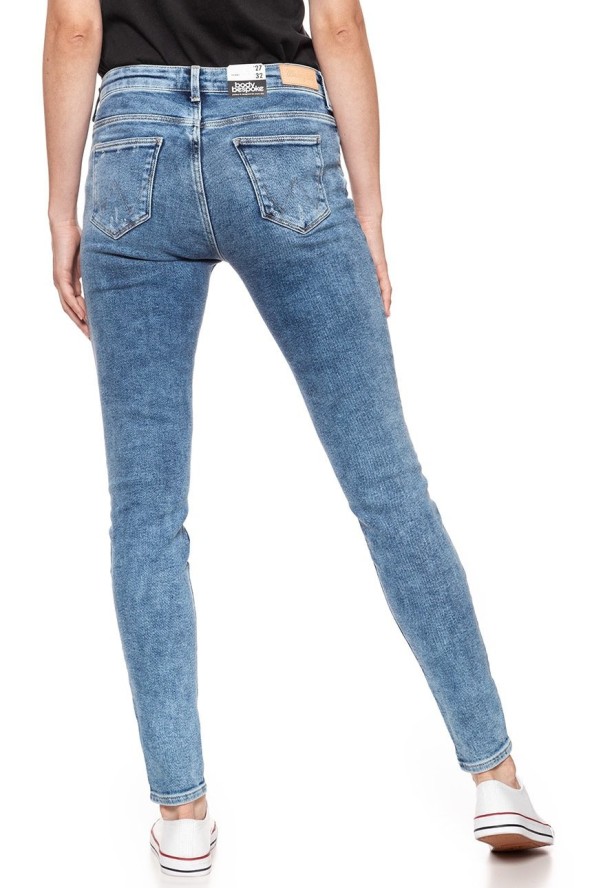 WRANGLER SKINNY WORN INDIGO W28KTX21P 112128339