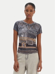 Guess T-Shirt W6RI05 KCCG0 Czarny Classic Fit