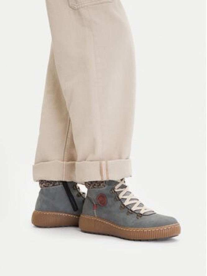 Rieker Trzewiki Z6648-14 Niebieski