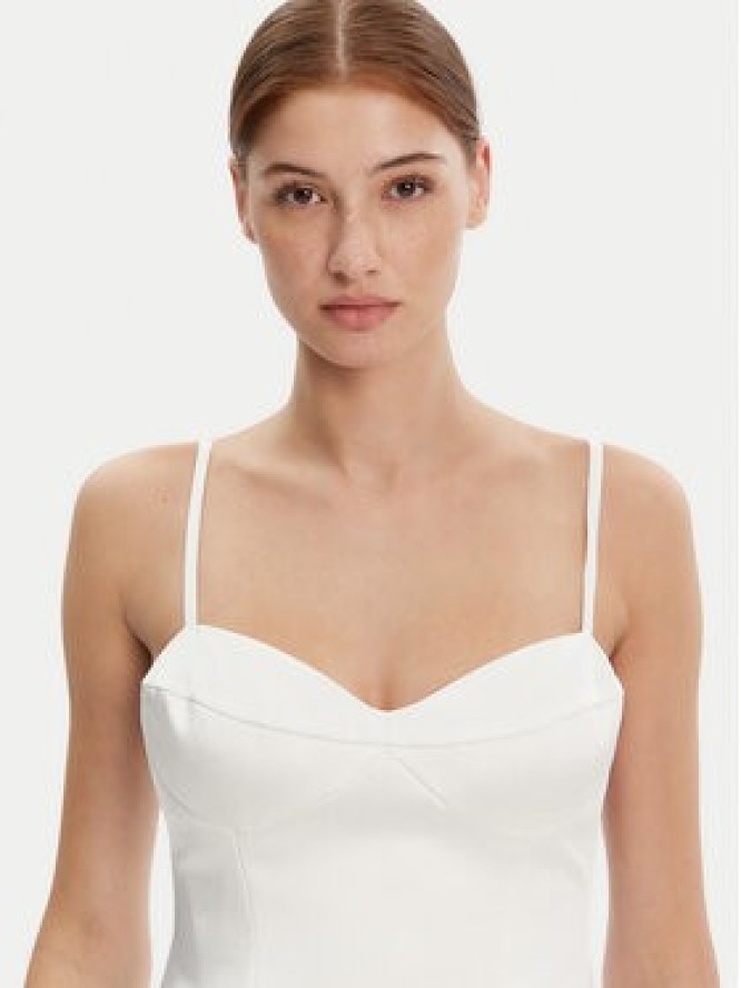 Bardot Sukienka koktajlowa 59817DB Biały Slim Fit