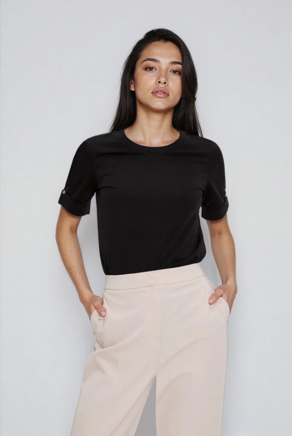 Bawełniana bluzka czarna