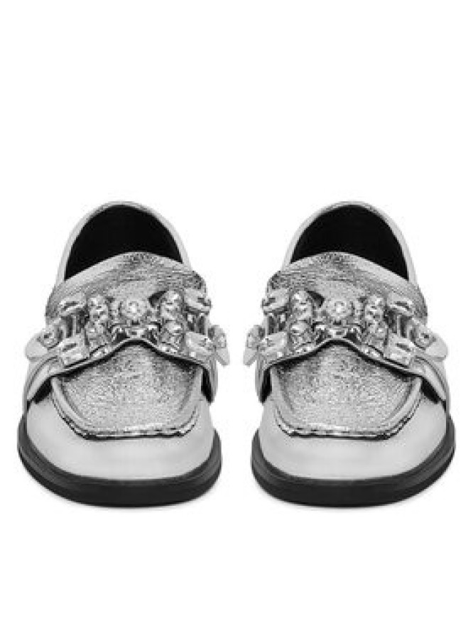 Eva Minge Loafersy AMARYLLIS-V1792B-315 Srebrny