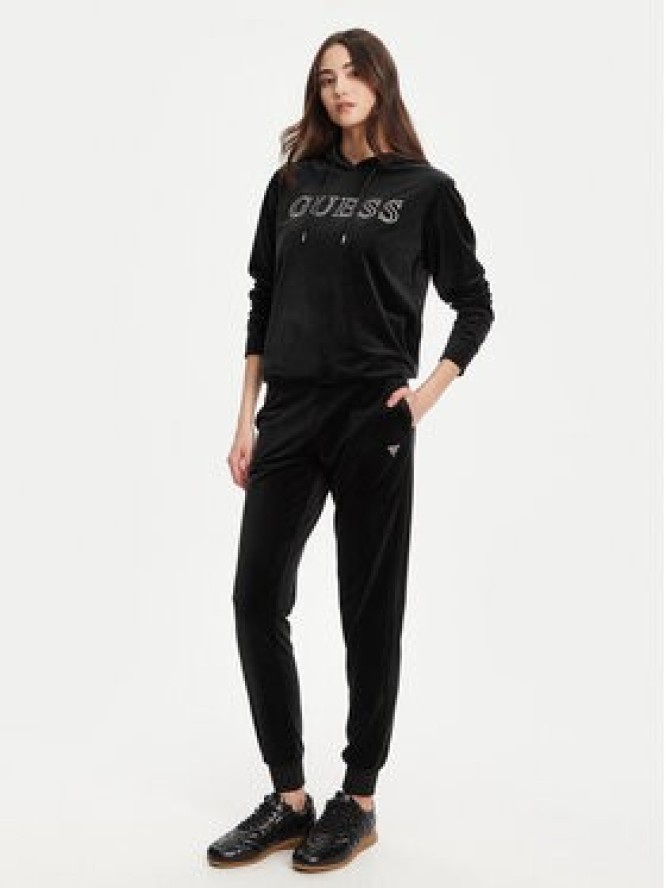 Guess Spodnie dresowe V3BB27 K0232 Czarny Regular Fit