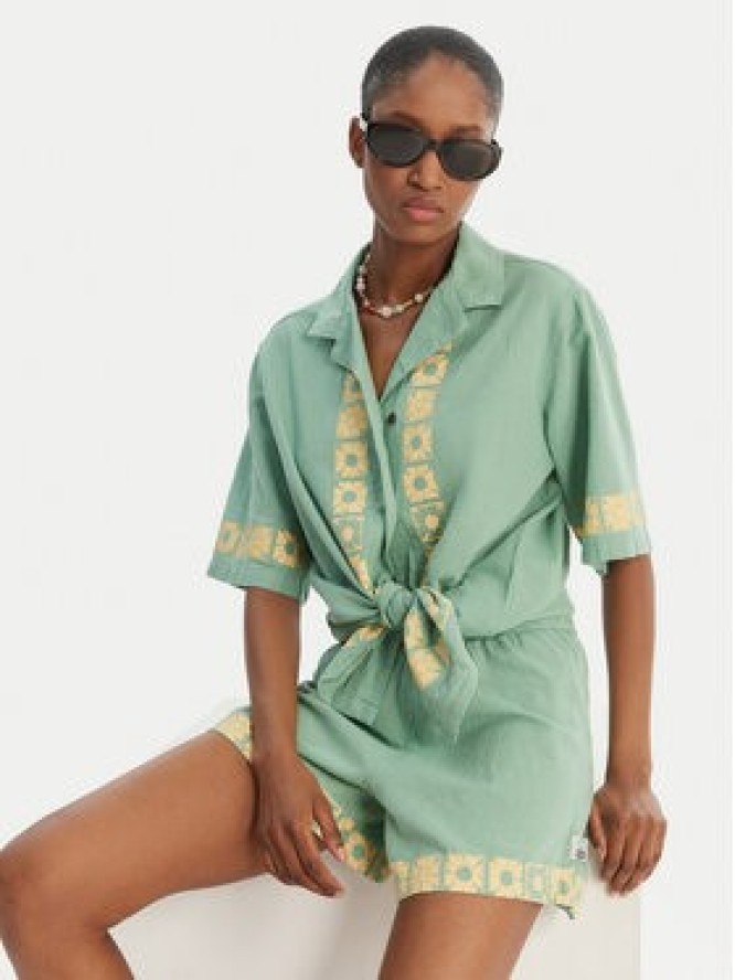 Quiksilver Koszula Bahamas EQWWT03145 Zielony Relaxed Fit