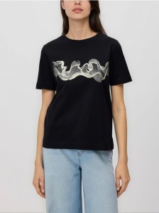 T-shirt z nadrukiem - czarny