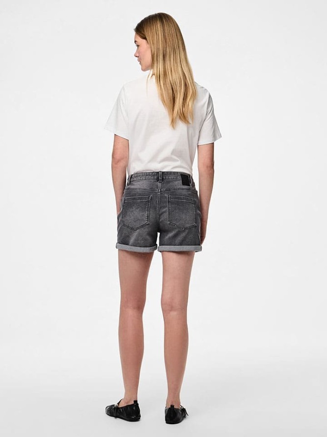 Pieces Szorty dżinsowe "Peggy" w kolorze szarym rozmiar: XS