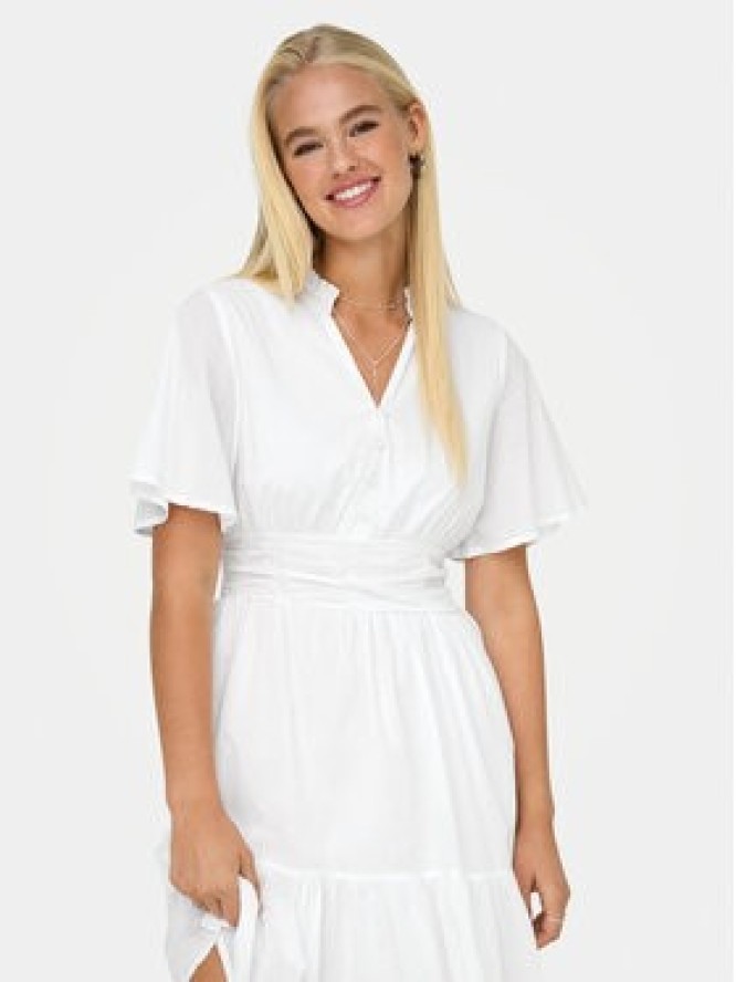 ONLY Sukienka codzienna Rarkel 15363615 Biały Regular Fit