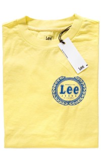 LEE T SHIRT DAMSKI EMBLEM T YELLOW SIGN L42GEPLN 112109342