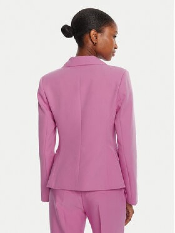 Rinascimento Marynarka CFC0126227003 Różowy Slim Fit