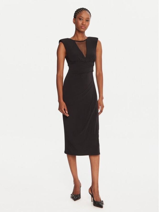 Rinascimento Sukienka koktajlowa CFC0020145002 Czarny Slim Fit