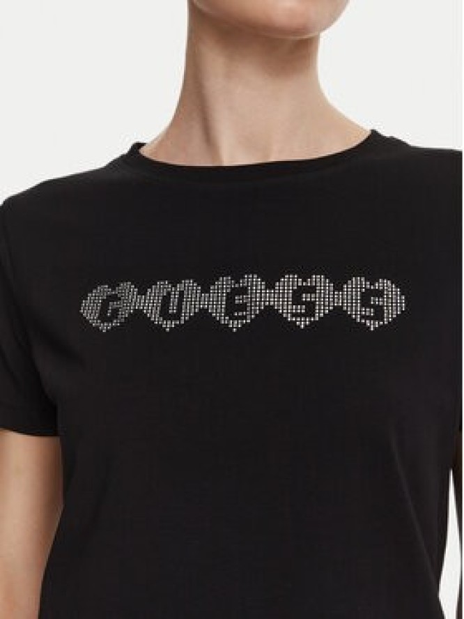 Guess T-Shirt V6YI08 K4689 Czarny Regular Fit