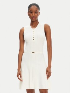 Marciano Guess Sukienka dzianinowa 5GGK26 5874Z Écru Regular Fit